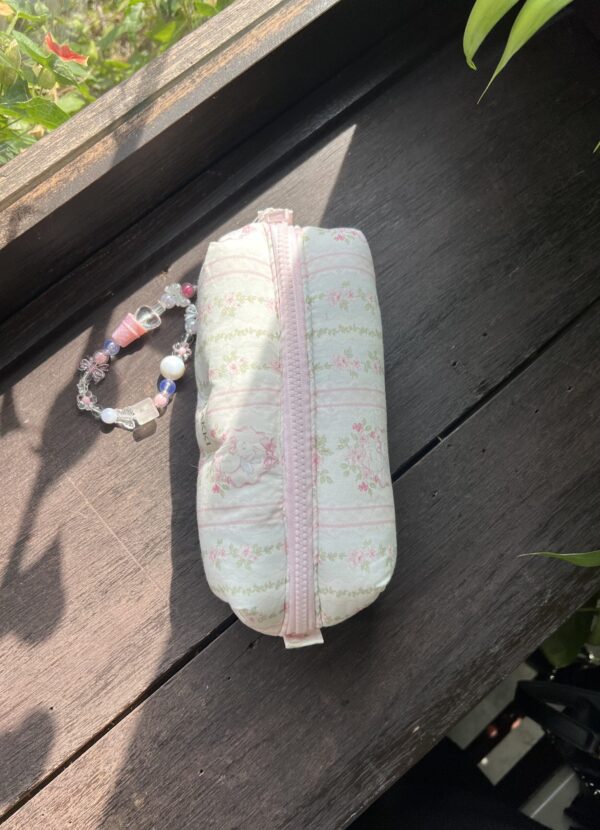túi makeup pouch hồng